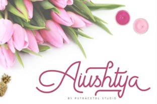 Aiushtya: A Elegant Script for Branding