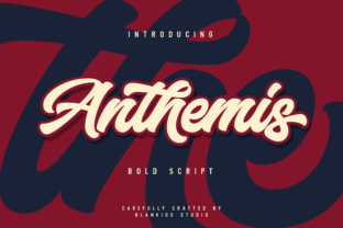 Anthemis: A Bold Script Font for Editorial Design