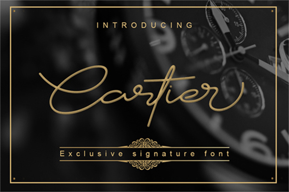 Cartier Font: Elegant Script for Web Design