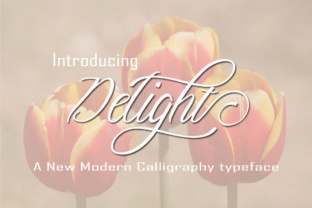 Delight: A Elegant Calligraphy Font