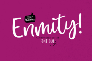 Enmity: A Bold Handwritten Font