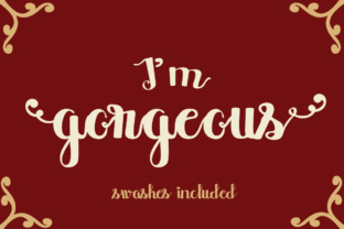 I m Gorgeous Font Review