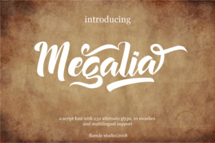 Megalia: A Script Font for Creative Campaigns