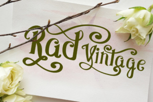 Rad Vintage: A Stylish Script for Branding