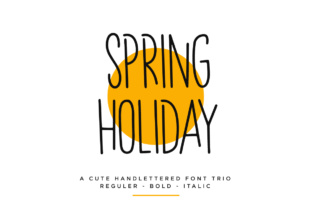 Spring Holiday Font for Creative Campaigns