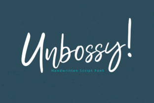 Unbossy: A Handwritten Script Font