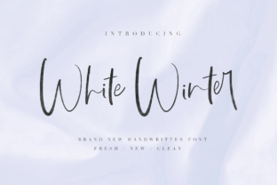 White WInter Font for Editorial Design
