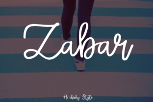 Zabar: A Handwritten Font for Web Design